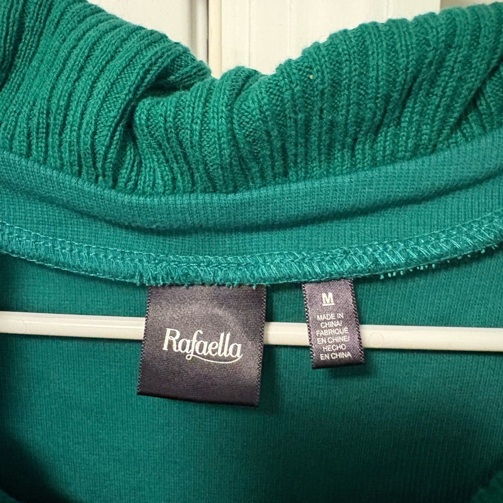 Rafaella Women's Cowl Neck Sweater in Teal